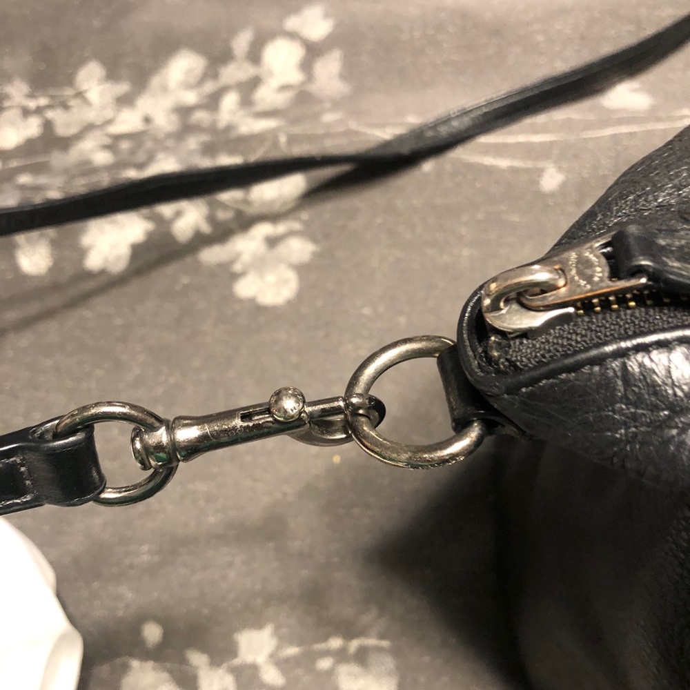 Coach Black Leather Satchel with Crossbody Strap - Picture 6 of 16